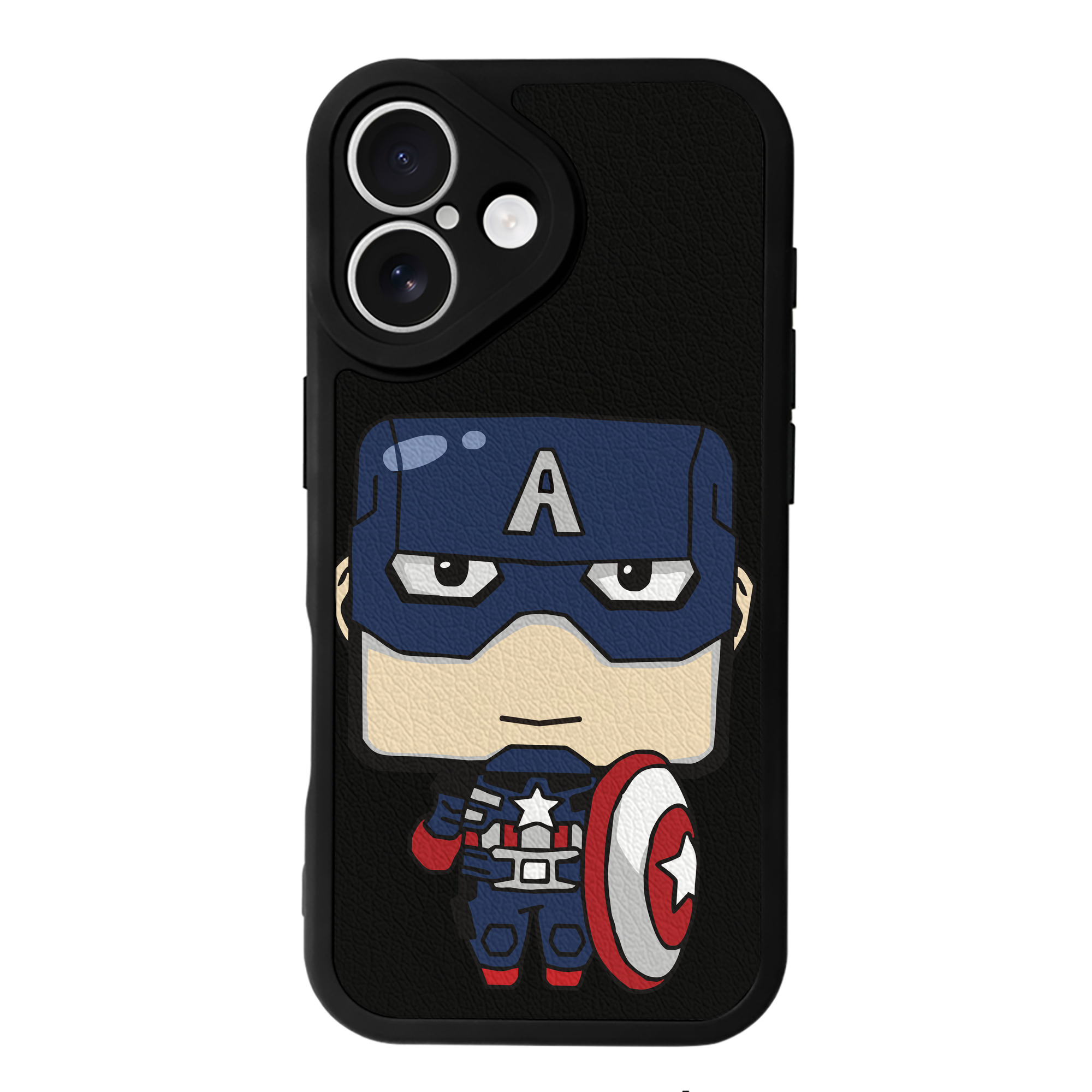 （画像用） アベンジャーズ The Avengers 【iPhone 16シリーズ対応】シリコンスマホケース（レザー調） 材質：シリコン
